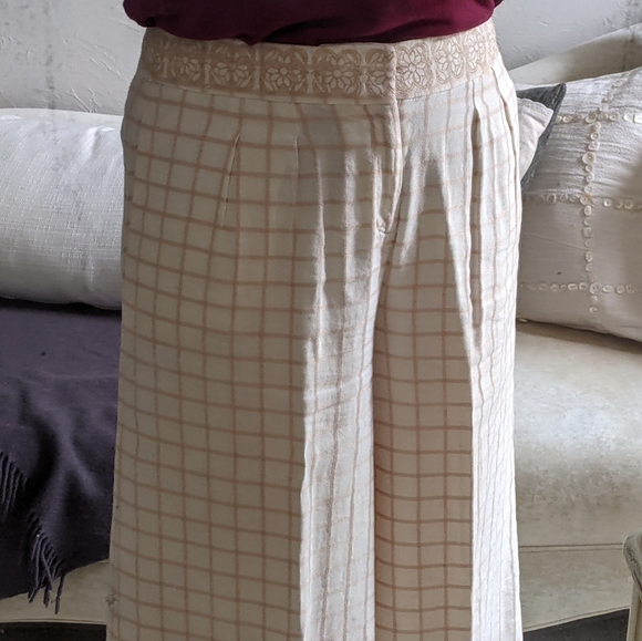 Anthro| Elevenses Wide Leg Cropped Pants 6 - Picture 6 of 7